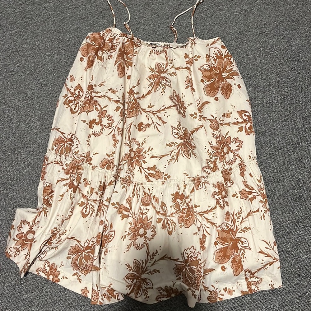Abercrombie ruffle trapeze mini dress